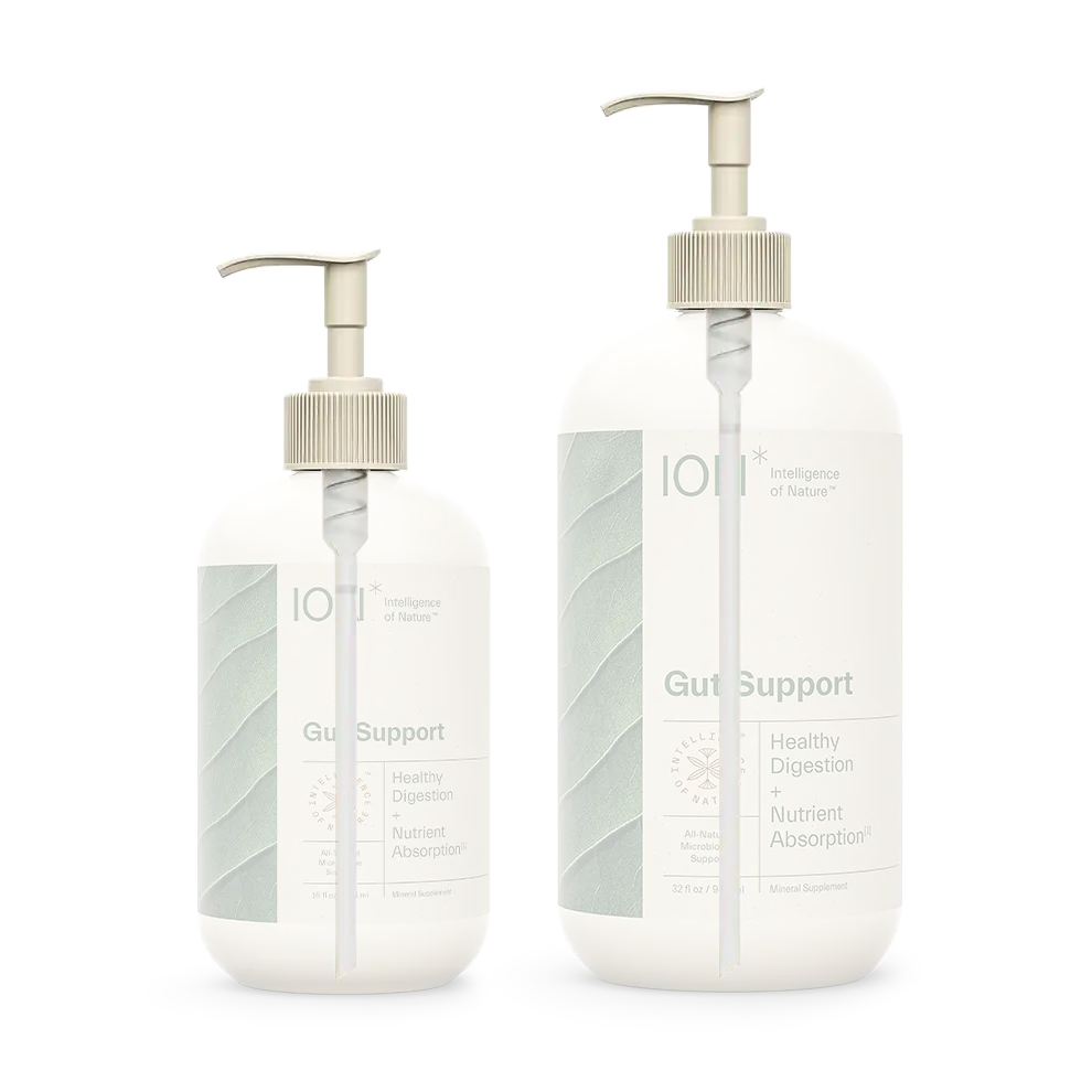ION Gut Support with Pump 32oz and 16oz transparent
