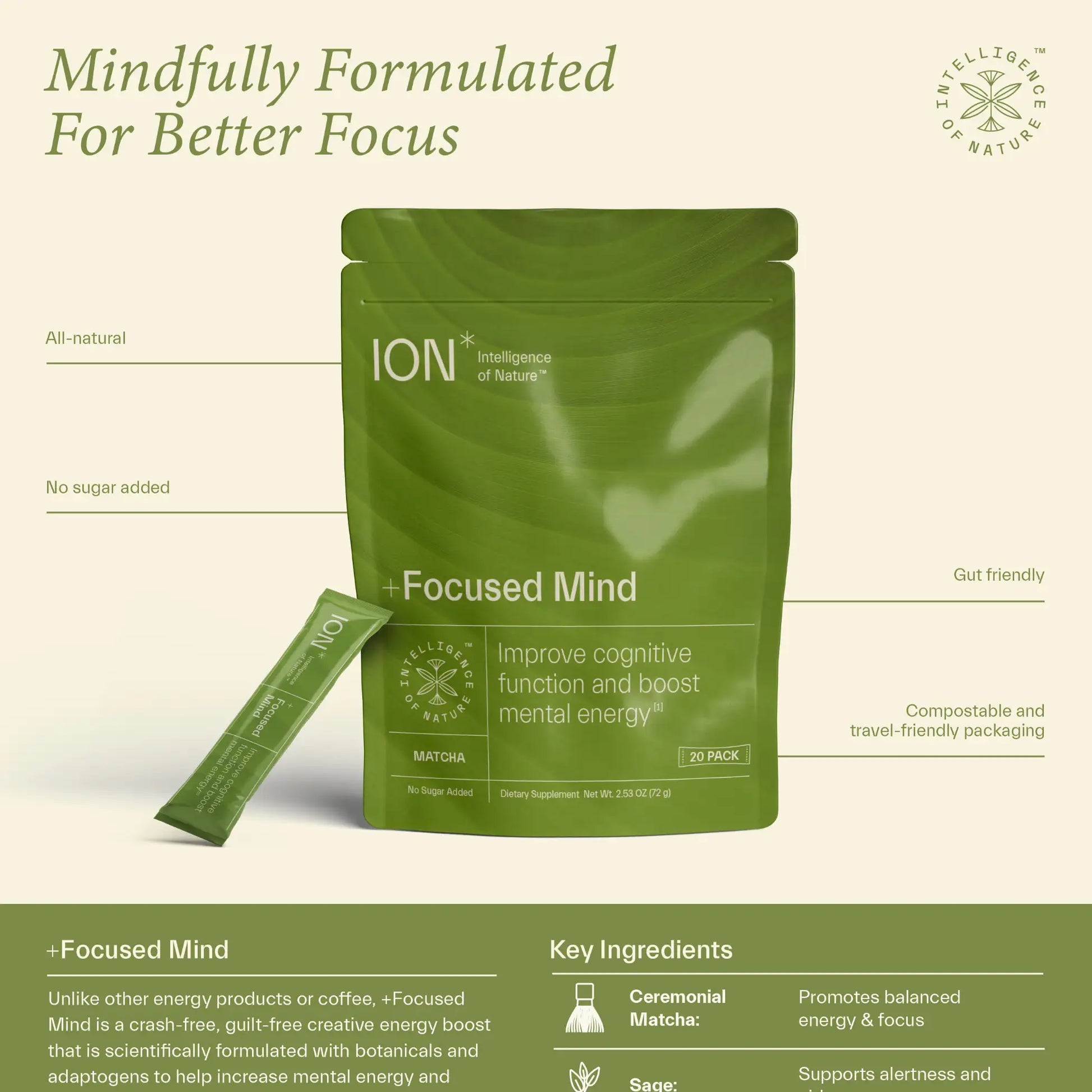 ION Plus Focused Mind Sell Sheet section
