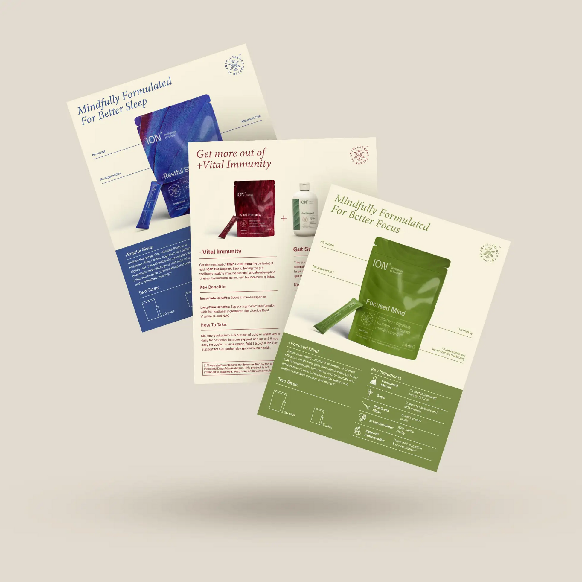 ION Plus Line Sell Sheets